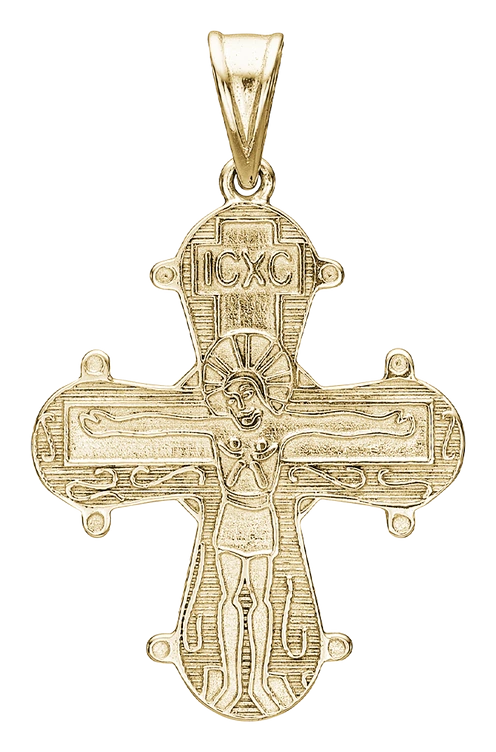 Dagmarkors Med Fadervor Vedhæng Forgyldt Sterling Sølv 19 x 23 mm 0388012