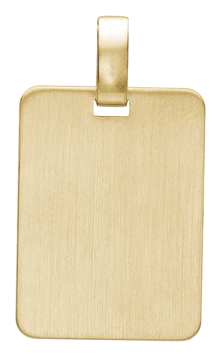 Navneplade Vedhæng 8 Karat Guld 15,5 x 21 mm 0881101