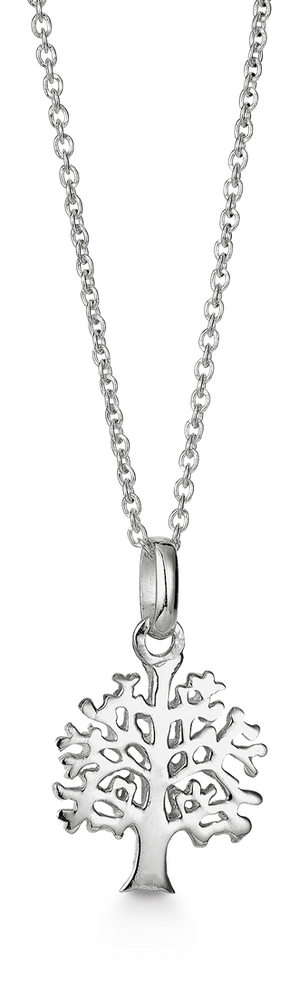 Halskæde med Vedhæng Livets Træ Sterling Sølv 45 cm 11303816-45