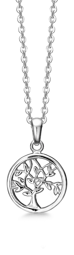 Halskæde med Vedhæng Livets Træ Sterling Sølv 45 cm 11303972-45