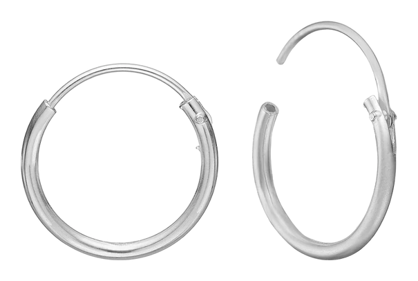 Creoler Sterling Sølv 10,5 mm Med Vippelås Tråd 1,2 mm 1199810