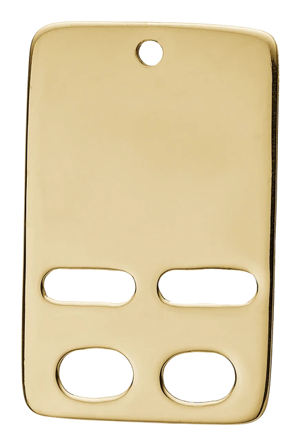 Navneplade Vedhæng 14 Karat Guld 14 x 22 mm 1481199