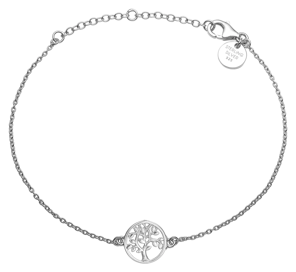Armbånd Livets Træ Sterling Sølv 16 + 4 cm 1601-S-S06 — produktfoto