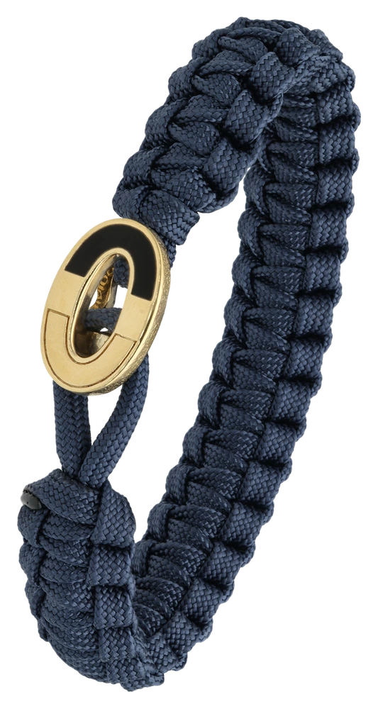 Armbånd Blå med Dark Bright Forgyldt Sterling Sølv Lås 1604-FSTS-Blu-G08