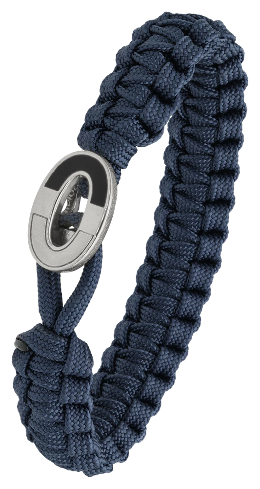 Armbånd Blå med Dark Bright Sterling Sølv Lås 1604-FSTS-Blu-S08