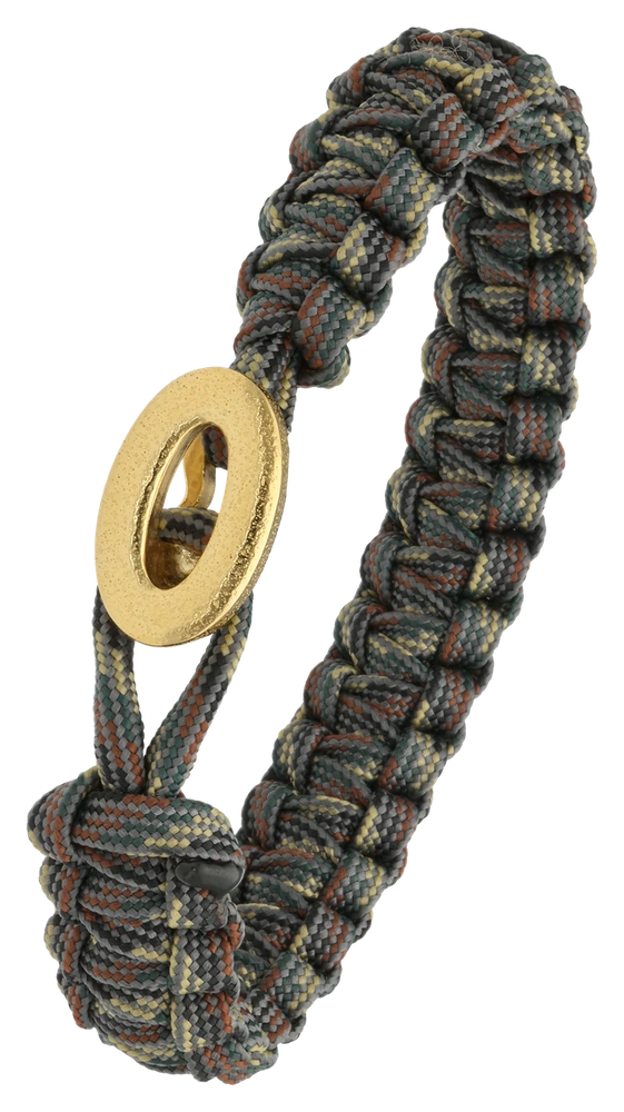 Armbånd Camouflage med Børstet Forgyldt Sterling Sølv Lås 1604-FSTS-Cam-G06