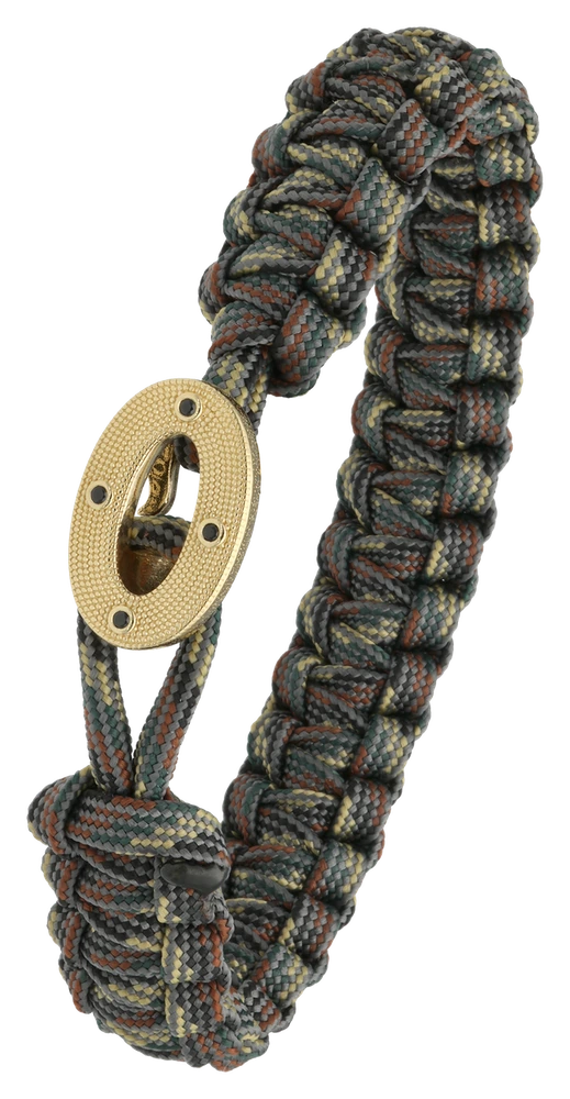 Armbånd Camouflage med Forgyldt Sterling Sølv Maritim Lås 1604-FSTS-Cam-G07