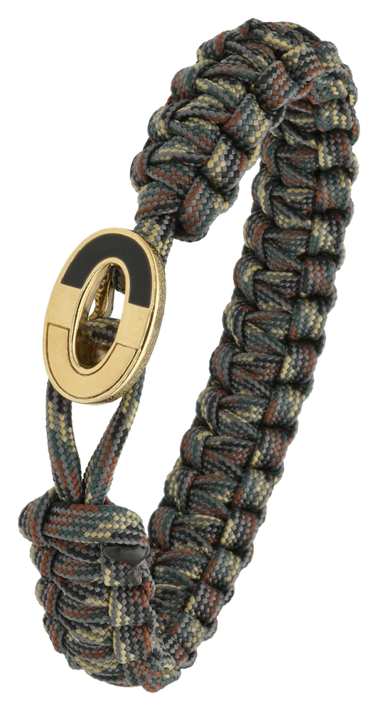 Armbånd Camouflage med Forgyldt Sterling Sølv Dark Bright Lås 1604-FSTS-Cam-G08
