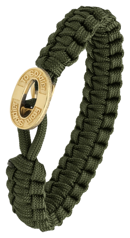 Armbånd Grøn med Oxideret Forgyldt Sterling Sølv Lås 1604-FSTS-Gre-G10