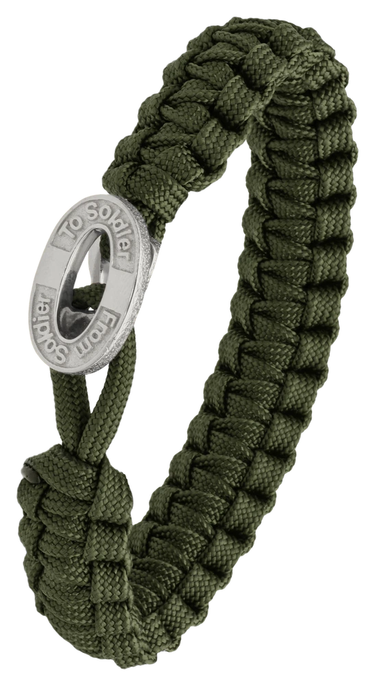Armbånd Grøn med Oxideret Sterling Sølv Lås 1604-FSTS-Gre-S10 — produktbilde