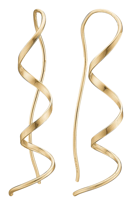 Øreringe Dancing Forgyldt Sterling Sølv 1670-KZ-G15