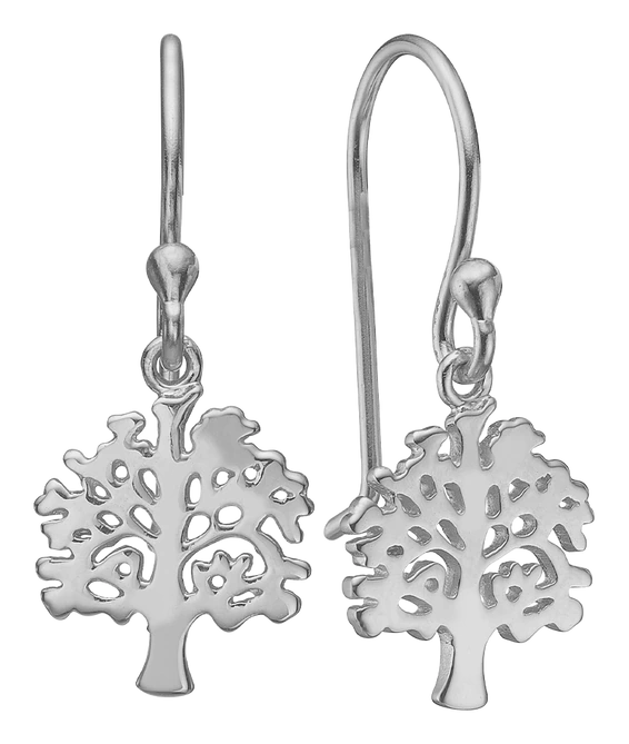 Ørehænger Livets Træ Sterling Sølv 1670-S-S02