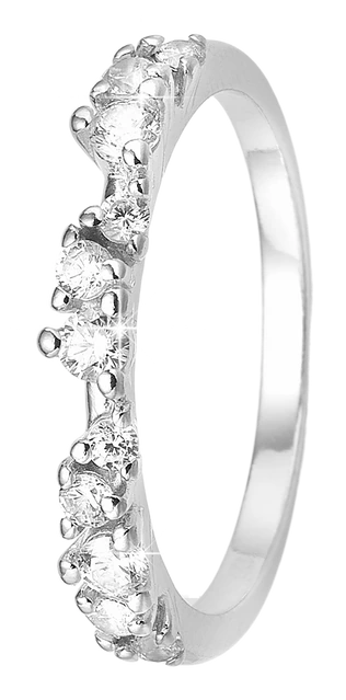Ring Evig Kærlighed med 11 Cubic Zirkonia Sterling Sølv 1800-S-S12