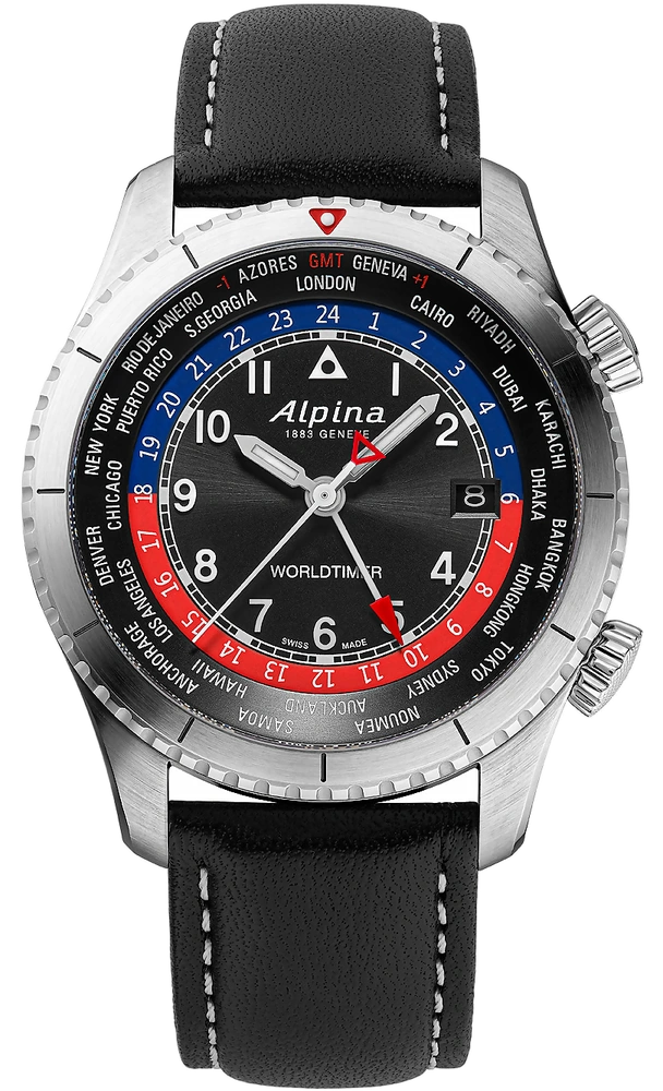 Alpina Startimer Pilot Worldtimer AL-255BRB4S26 — produktfoto