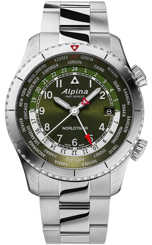 Startimer Pilot Worldtimer AL-255GR4S26B