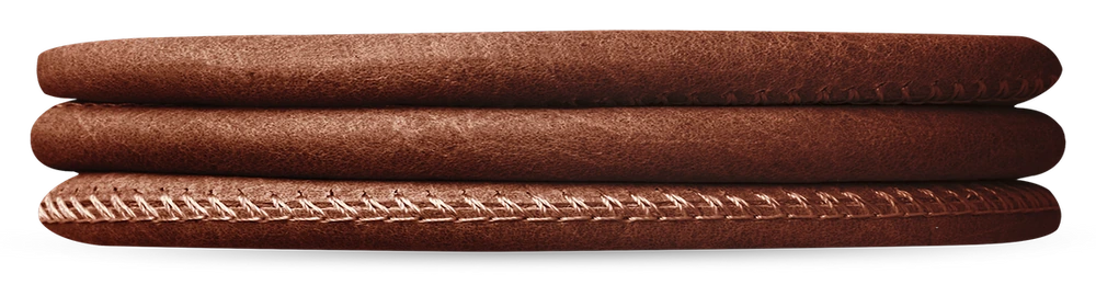 Slim Læderarmbånd 601-4-70Cognac