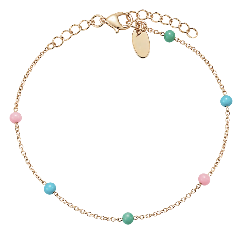Enamel forgyldt sølv armbånd 601-G64 — Produktfoto