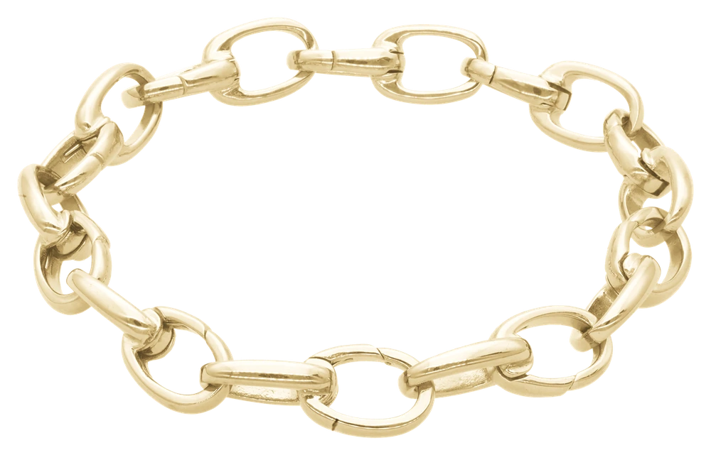 Link Armbånd Til Charms i Forgyldt 601-LINK-GP — produktfoto