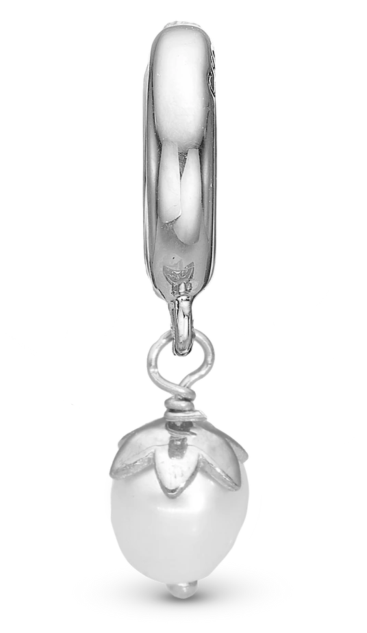 Sparkling Pearl Hænger Charm 6 mm Til Armbånd i sterlingsølv 610-S144 — produktbilde