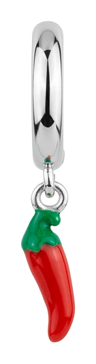 Chili charm 6 mm sølv 610-S159 — produktbilde