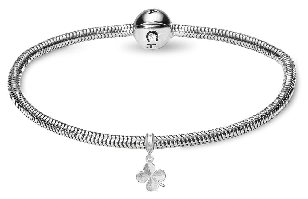 Kløver charms armbånd i sølv 615-MOR2026-s — produktfoto