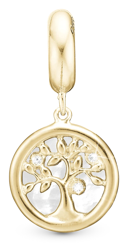 Tree of Life perlemor i forgyldt sterlingsølv 623-G282 — Produktfoto