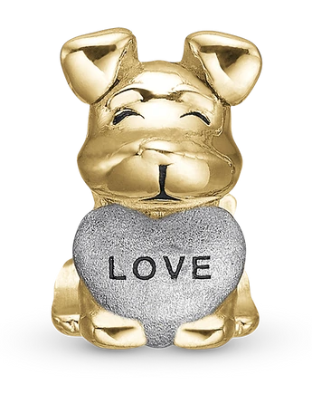 Puppy Love i forgyldt sterlingsølv 623-G298 — produktbilde