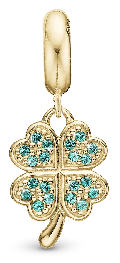 Lucky Clover i forgyldt sterlingsølv 623-G323 — produktbilde