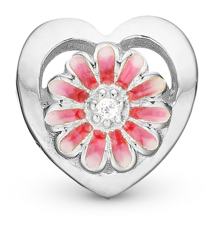 Pink Marguerit i sterlingsølv 623-S263 — Produktfoto