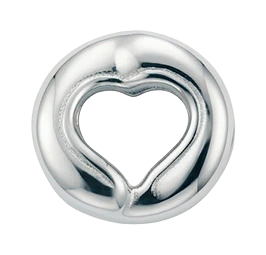 Embraced Love charm 4 mm sølv 623-S390 — produktfoto