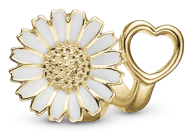 Marguerit Bliss Charm 6 mm til Classic Læderarmbånd 630-G268 — produktbilde