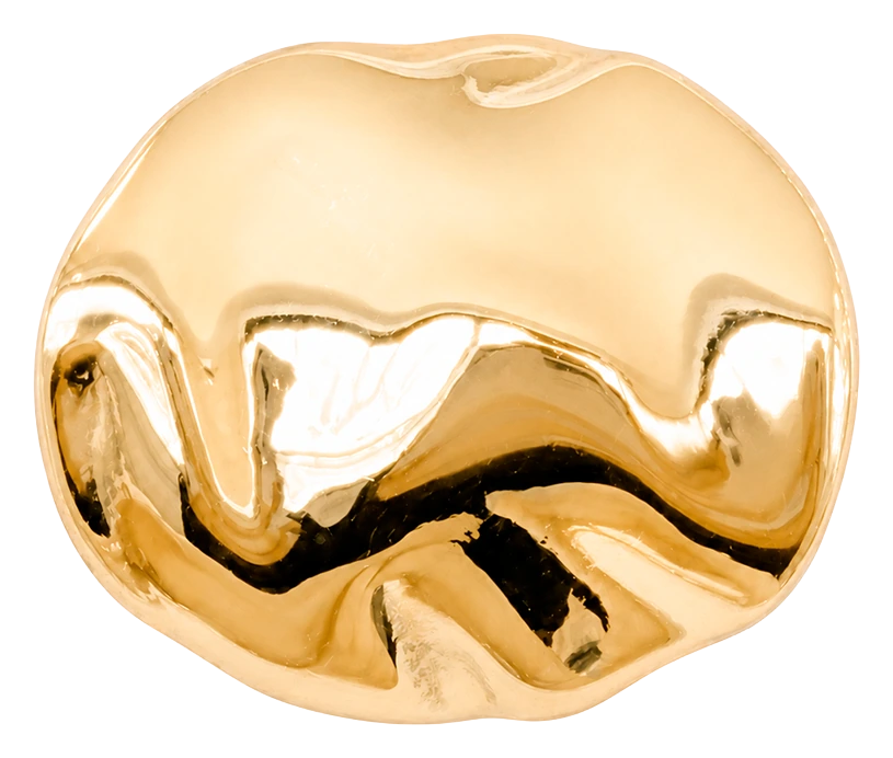 Organic Art charm 6 mm forgyldt sølv 630-G307
