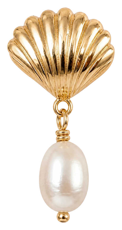 Ocean Treasure charm 6 mm forgyldt sølv 630-G308