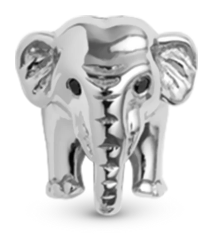 Elephant Charm 6 mm til Classic Læderarmbånd 630-S10 — produktbilde