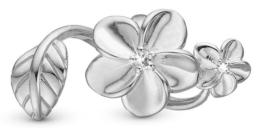 Flower Bouquet Charm 6 mm til Classic Læderarmbånd 630-S203 — produktfoto