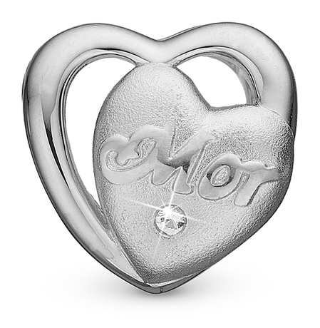 Mor I love You Charm 6 mm til Classic Læderarmbånd 630-S256 — produktbilde