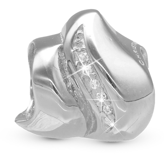 Majestic wave Charm 6 mm til Classic Læderarmbånd 630-S293 — produktfoto