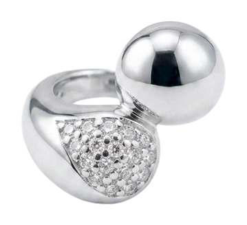 Water Drops charm 6 mm sølv 630-S309 — produktfoto
