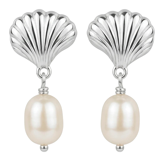 Ocean Tresure Pearl ørehænger sølv 670-S116 — produktfoto