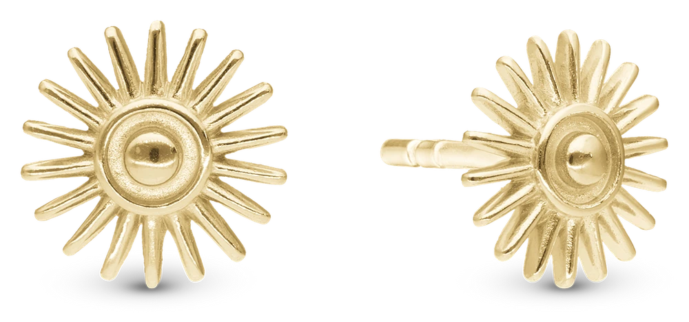 Sunshine Ørestikker i forgyldt sterlingsølv 671-G140 — product photo