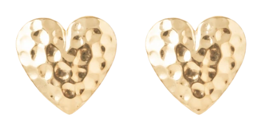 Special Heart ørestikker forgyldt sølv 671-G152