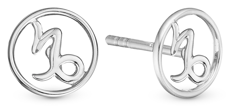 Stjernetegn Stenbuk Ørestikker i sterlingsølv 671-S105-12 — product photo