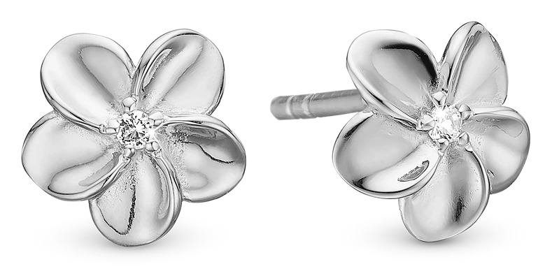 Flower Bouquet Ørestikker i sterlingsølv 671-S84 — produktfoto