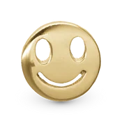 Smiling Enkelt Ørestik / Single Stud i forgyldt sterlingsølv 676-G26 — product photo