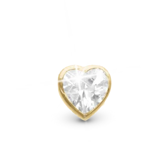 Sparkling Love Enkelt Ørestik / Single Stud i forgyldt sterlingsølv 676-G27 — produktfoto