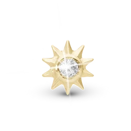 Ray of Sunshine Enkelt Ørestik / Single Stud i forgyldt sterlingsølv 676-G29 — produktbilde