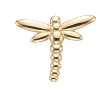 Dragonfly forgyldt sølv 676-G37