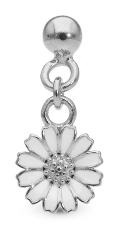 Dangling Marguerit Enkelt Ørestik / Single Stud i sterlingsølv 676-S07 — produktfoto