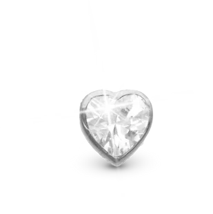 Sparkling Love Enkelt Ørestik / Single Stud i sterlingsølv 676-S27 — produktfoto