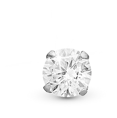 Sparkling White Enkelt Ørestik / Single Stud i sterlingsølv 676-S35 — produktbilde